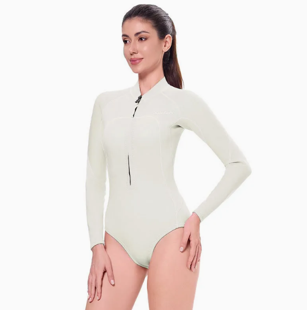 Women's Beige Thermal Wetsuit